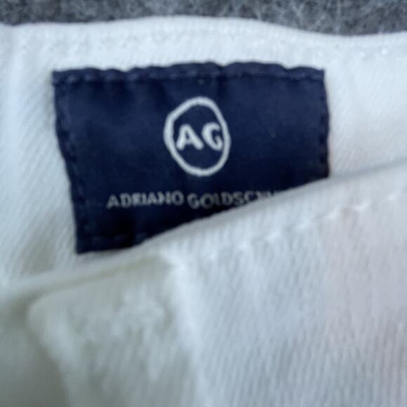 Adriano Goldschmied Jeans 28R White Farrah Skinny Ankle High Rise Lyocell - Picture 10 of 10